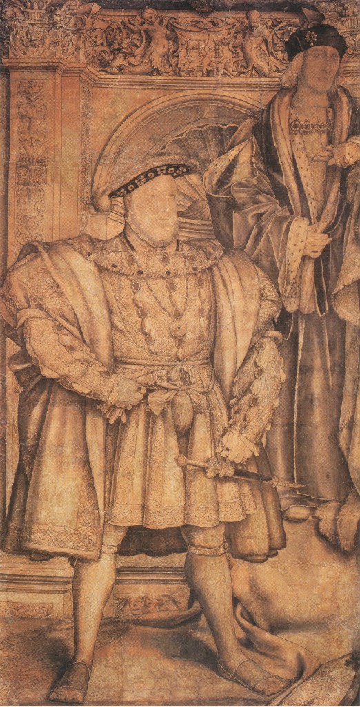 Cartoon of Henry VIII and Henry VII by Hans Holbein c.1537